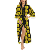 IM 3D BLK Women's Long Kimono Robe