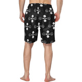 Hex Dot Com White Men's Swim Trunk