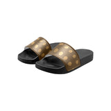 Hex Brown & Tan Kid's Slide Sandals