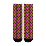 Hex Small Black Women's Custom Socks