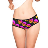 Hex Black Women's All Over Print High-cut Briefs