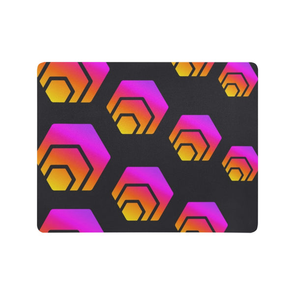 Hex Black Tapered Mousepad 18"x14"