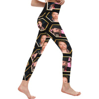 Richard Heart Faces Women's High-Waisted Leggings