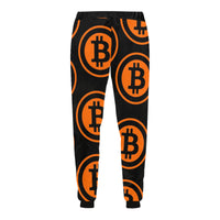Bitcoin Black & Orange Unisex Casual Sweatpants