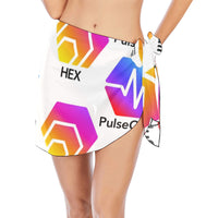 Hex Pulse TEXT Special Edition Women's Beach Sarong Wrap - Crypto Wearz