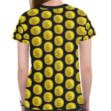 IM 3D BLK Women's All Over Print Mesh Cloth T-shirt
