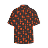 5555 Orange Men's All Over Print Hawaiian Shirt With Chest Pocket