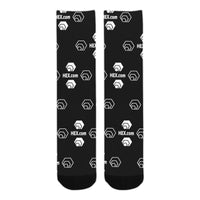 Hex Dot Com White Sublimated Crew Socks (3 Packs)