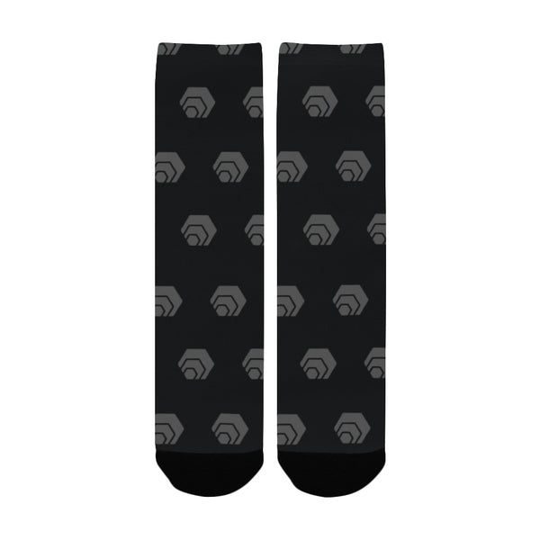 Hex Black & Grey Women's Custom Socks