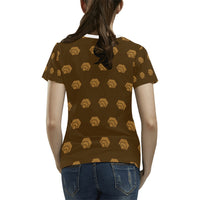 Hex Brown & Tan Women's All Over Print T-shirt