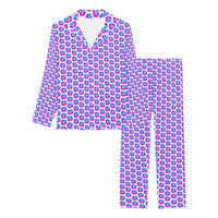 Pulses Small Women's Long Pajama Set