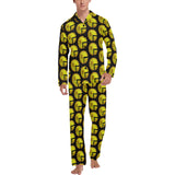 Time 3D 2 BLK Men's Long Pajama Set