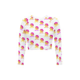 Hex Color Dot Com Long Sleeve Bikini Top