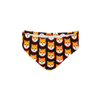 Shiba Inu Black Men's Swimming Briefs