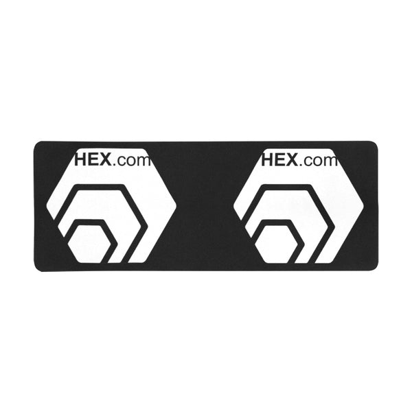 HexDotCom White Rectangle Mousepad(31"x12")