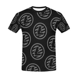 Litecoins Black & Grey Men's All Over Print T-shirt