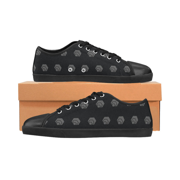 Hex Black & Grey Women's Canvas Shoes