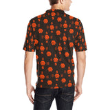 5555 Orange Men's All Over Print Polo Shirt