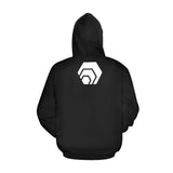 Hex White Logo Men's All Over Print Hoodie