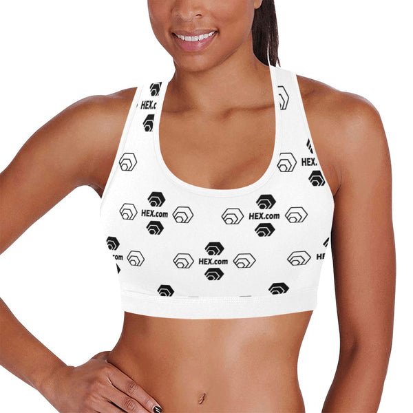 Hex Dot Com Women's All Over Print Sports Bra