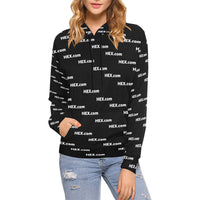 HEXdotcom White Women's All Over Print Hoodie