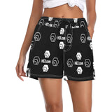 Hex Dot Com White Women's Casual Beach Board Shorts