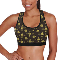 5555 Women's All Over Print Sports Bra