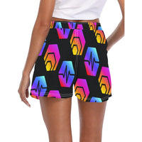 Hex Pulse Combo Black Women's Casual Beach Board Shorts