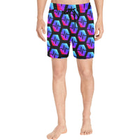 Pulse Black Men's Mid-Length Swim Shorts