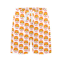 Shiba Inu Men's Mid-Length Beach Shorts