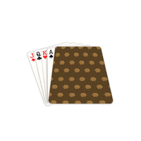 Hex Brown & Tan Custom Poker Card 2.5"x3.5"