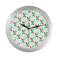 PulseX Silver Boys Celebrating Elegant Wall Clock