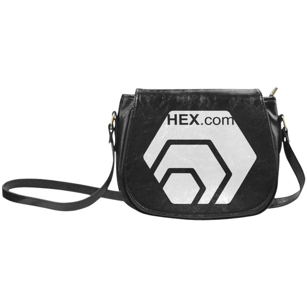 HexDotCom White1 Classic Saddle Bag