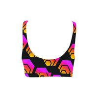 Hex Black Sport Bikini Top