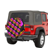 Hex Black Spare Tire Cover (Large)(17")