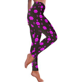 5555 Pink All-Over Low Rise Leggings