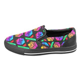 HPXdotCOM Black Slip-on Canvas Women's Shoes