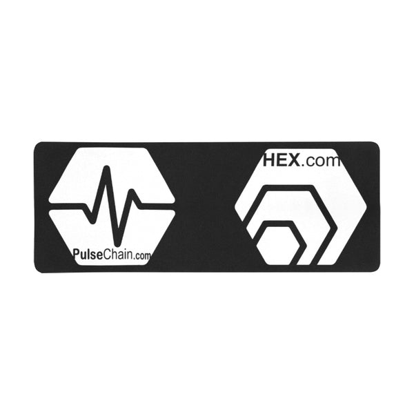 Hex Pulse WhitedotCom Rectangle Mousepad(31"x12")