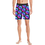 Pulse Black Men's Mid-Length Pajama Shorts