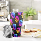 Hex Pulse Combo Black Insulated Stainless Steel Tumbler (30oz ）