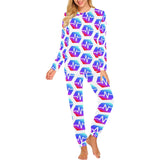 Pulse Women's All Over Print Pajama Set with Trouser Opening