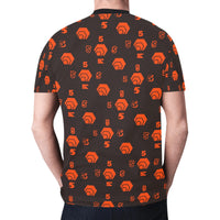 5555 Orange Men's All Over Print Mesh T-shirt