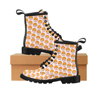 Shiba Inu Men's PU Leather Martens Boots