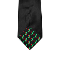 PulseX Black Custom Peekaboo Necktie