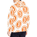 Bitcoin Orange Men's All Over Print Hoodie