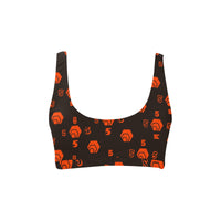 5555 Orange Sport Bikini Top