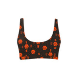 5555 Orange Sport Bikini Top