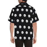 Hex White Black Men's All Over Print Hawaiian Shirt