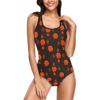 5555 Orange Women's Tank Top Bathing Swimsuit