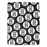 Thetas Black Ultra-Soft Micro Fleece Blanket 60" x 80"